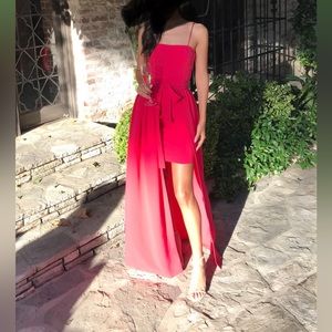 Cinq a sept hot pink dress